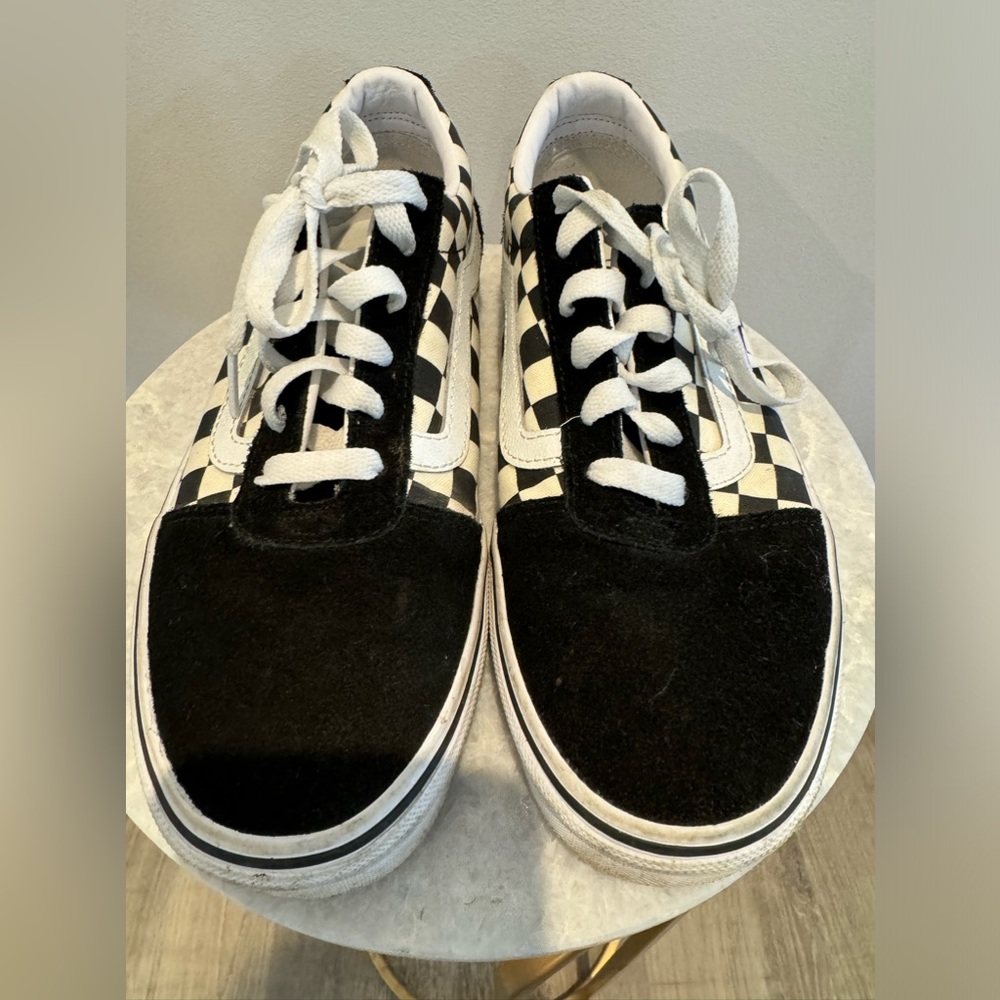 Women’s Old Skool black and white checkerboard Vans